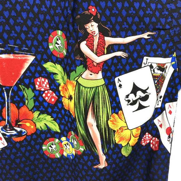 Big Dogs Hawaiian Rayon Camp Shirt EUC - Picture 6 of 12